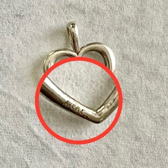 James Avery Sterling Silver Heart with Diamond Pendant in JA Box Cloth Pendant - Picture 16 of 16